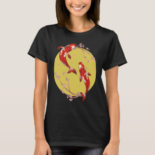 Camiseta Sakura Taisho Sanke Koi Nishikigoi Cerezo en flor