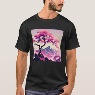 Camiseta Sakura Tree Cherry Blossom Ilustracion Scenerable