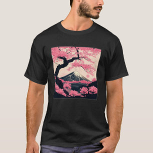 Camiseta Sakura Tree Cherry Blossom Ilustracion Scenerable