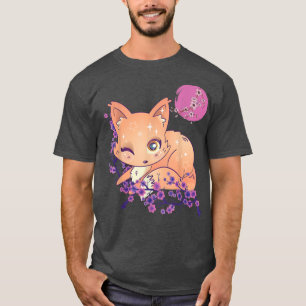 Camiseta Sakura Tree Pink Cherry Flower Blossom Tree Kitsun