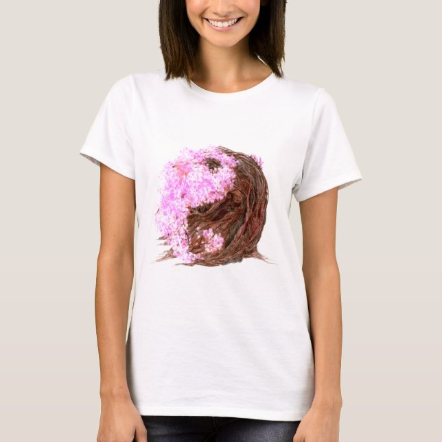 Camiseta Sakura Yin Yang (Anverso)