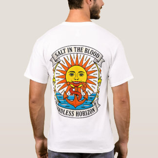 Camiseta Sal en la Sangre Sol y Ancla Aventura Náutica