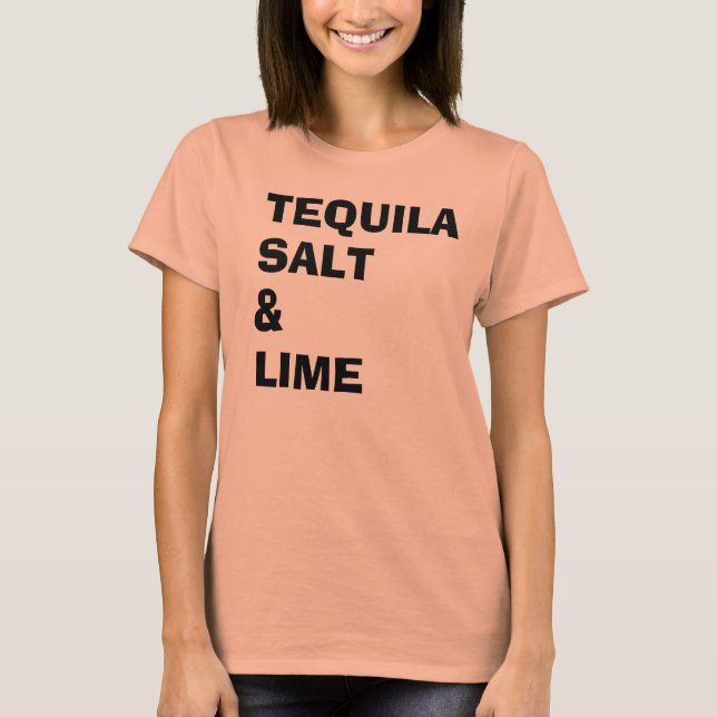 Camiseta Sal y lima de Tequila (Anverso)