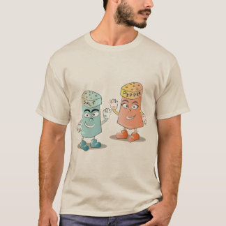 Camiseta Sal y pimienta mascota vintage