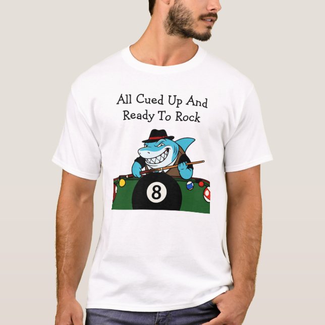 Camiseta Sala de Billar con Tema de Billar Divertido (Anverso)