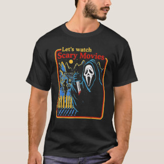 Camiseta Sala de cine aterradora gritando "Ghostface Scream
