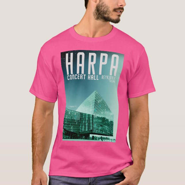 Camiseta Sala De Conciertos De Harpa De Reykjavik (Anverso)