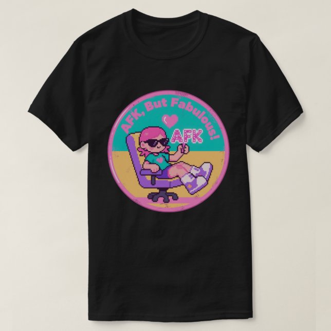Camiseta Sala de descanso AFK divertida para jugadores vint (Diseño del anverso)