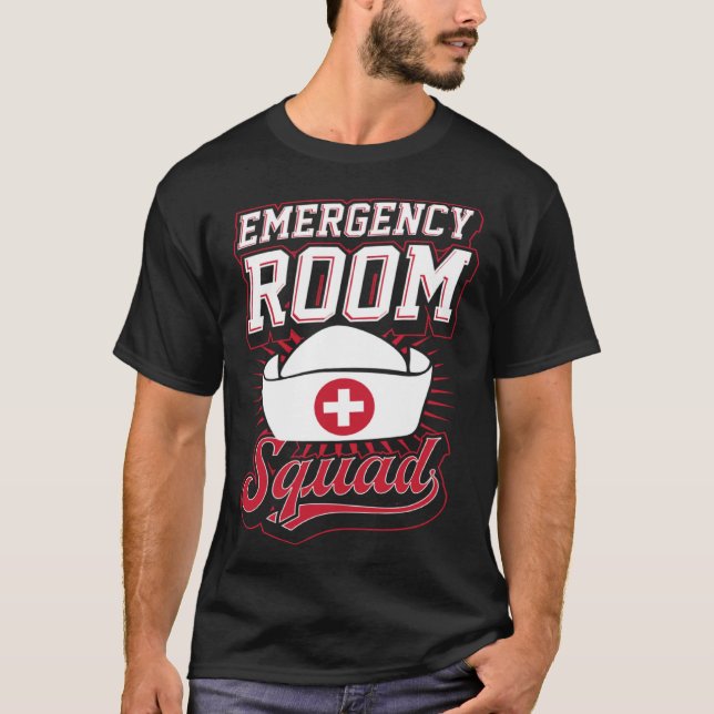 Camiseta Sala de Emergencia Correspondencia de Escuadrón de (Anverso)