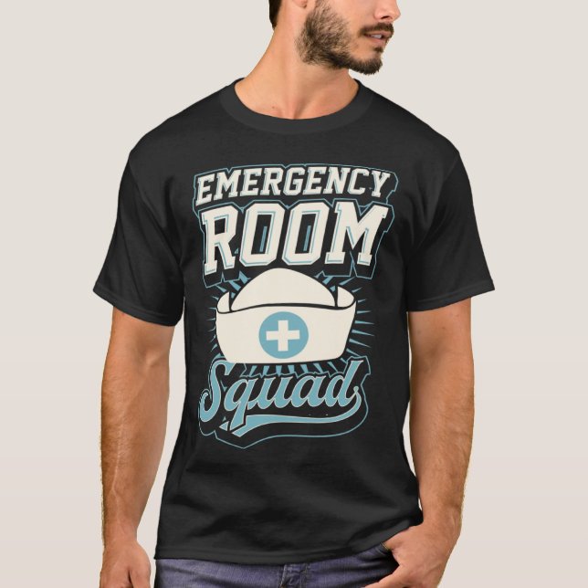 Camiseta Sala de Emergencia Correspondencia de Escuadrón de (Anverso)