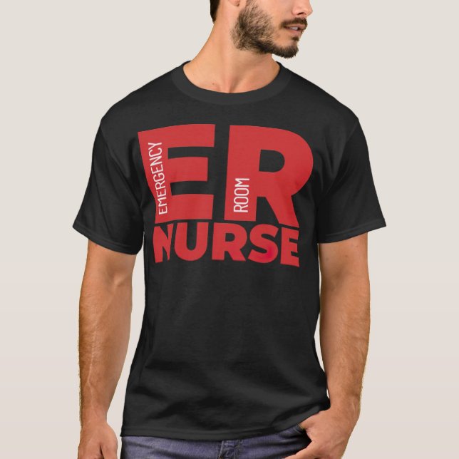 Camiseta Sala de emergencias ER carrera de enfermero (Anverso)