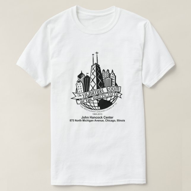 Camiseta Sala de firmas en la 95ª, Chicago, IL (Diseño del anverso)