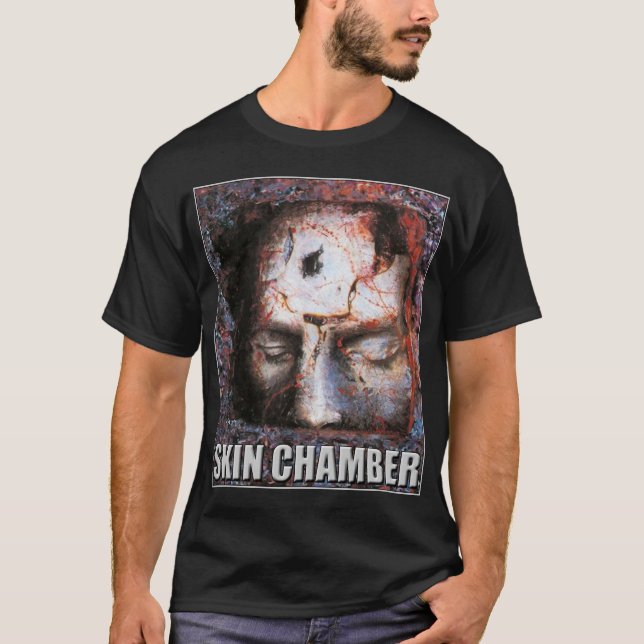 Camiseta Sala de la Piel "Juicio" Art Black (Anverso)