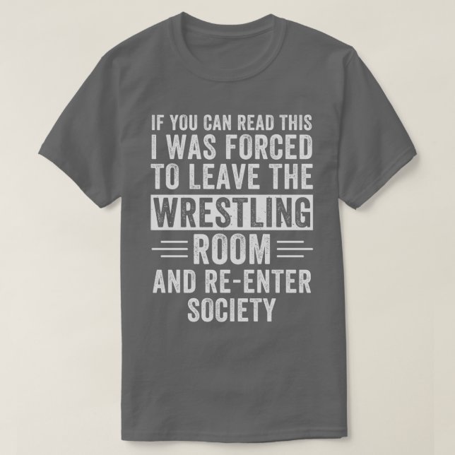 Camiseta Sala de Lucha Funny Wrestler Wres Amateur Wrestler (Diseño del anverso)
