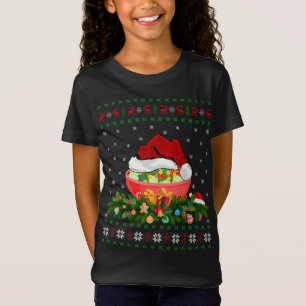 Camiseta Salad Lover Xmas Santa Hat Navidades de ensaladas