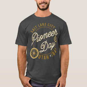 Camiseta Salada de Día Pionero Ciudad del Lago Utah 1847