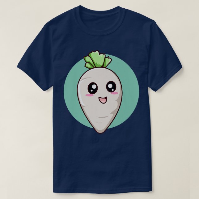 Camiseta Salada de verduras de rayas puras Vegetarianas (Diseño del anverso)