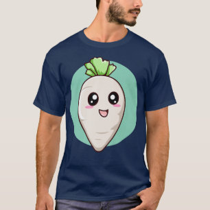 Camiseta Salada de verduras de rayas puras Vegetarianas
