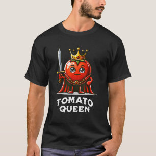 Camiseta Salada Veggie Vegan de Tomate Queen Graciosa