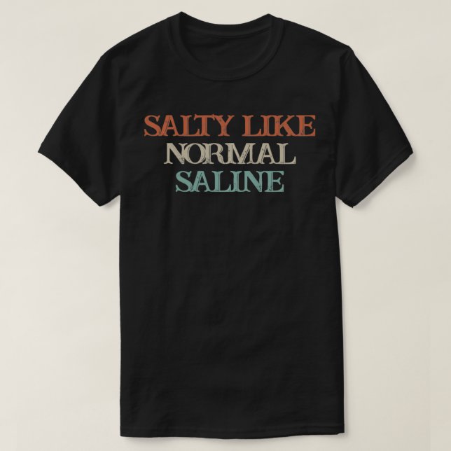 Camiseta Salado como Salino Normal (Diseño del anverso)