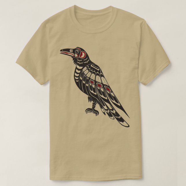 Camiseta Salado nativo americano del Pacífico noroeste de R (Diseño del anverso)