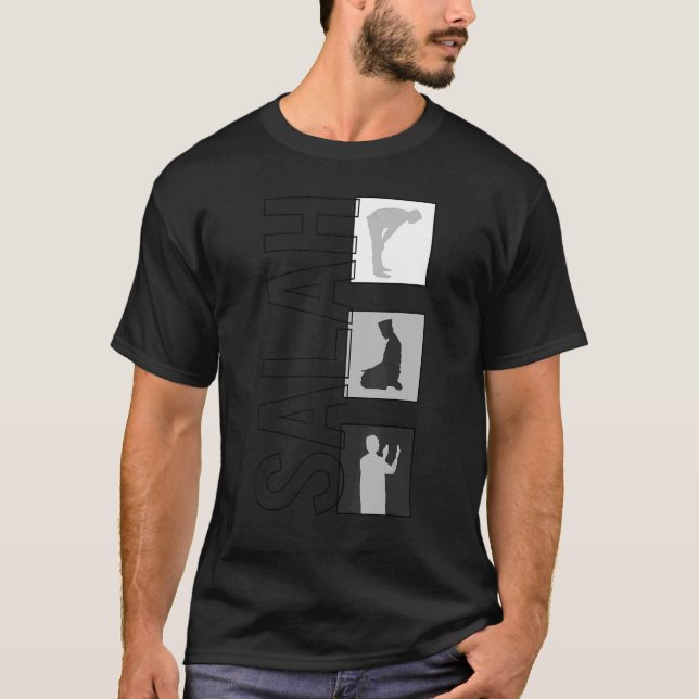 Camiseta Salah Muslim Rezando Oración Islámica Árabe Ramadá (Anverso)
