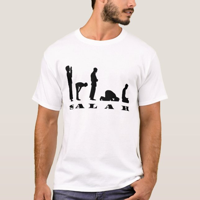 Camiseta Salah Prayer Silhouette Design (Anverso)