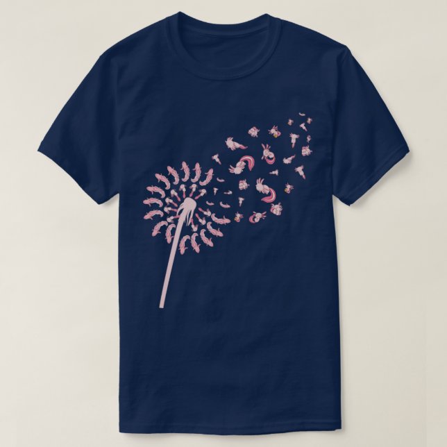 Camiseta Salamander Amphibian Dandelion Axolotl (Diseño del anverso)