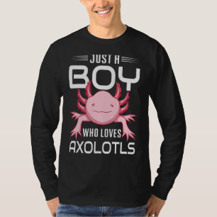Camiseta Salamander Animales Solo Un Niño Que Ama A Axolo