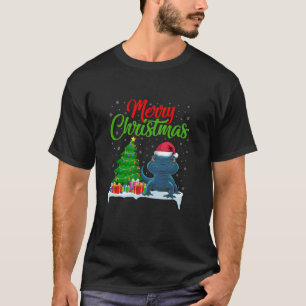 Camiseta Salamander Árbol de Navidad enciende divertidas na