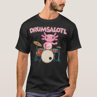 Camiseta Salamander Drummer Amphibian Drums Drumsalotl Funn
