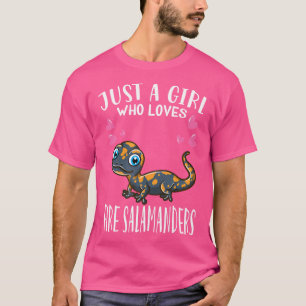 Camiseta Salamander Es Un Chica Que Ama El Fuego Salama