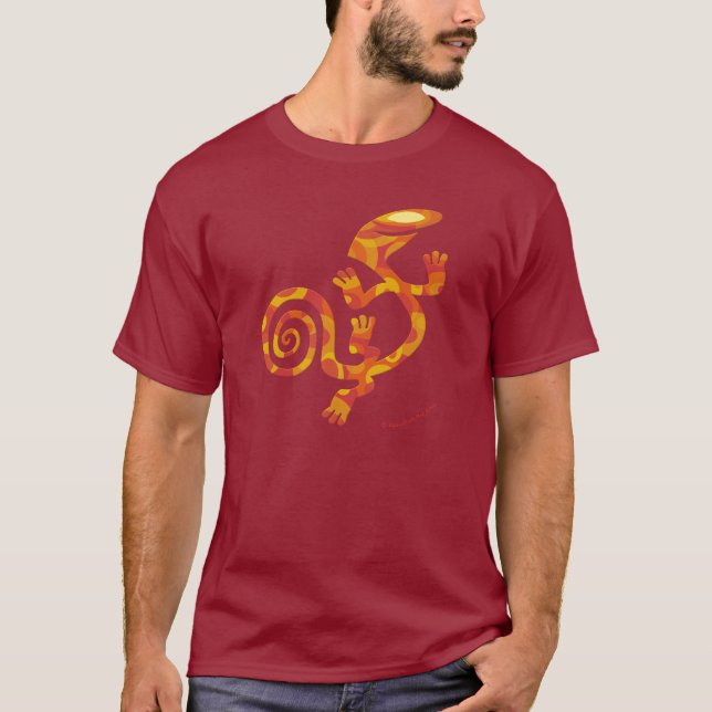 Camiseta Salamander (fantasía anaranjada) (Anverso)