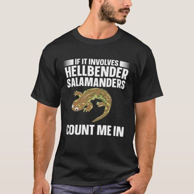 Camiseta Salamander Hellbender Salamander Amphibian (Anverso)