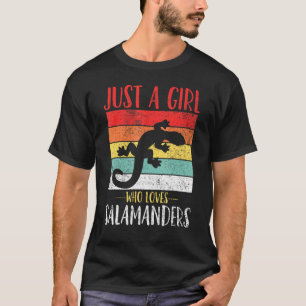 Camiseta Salamander Sólo un Chica que ama a Salamanders Vin