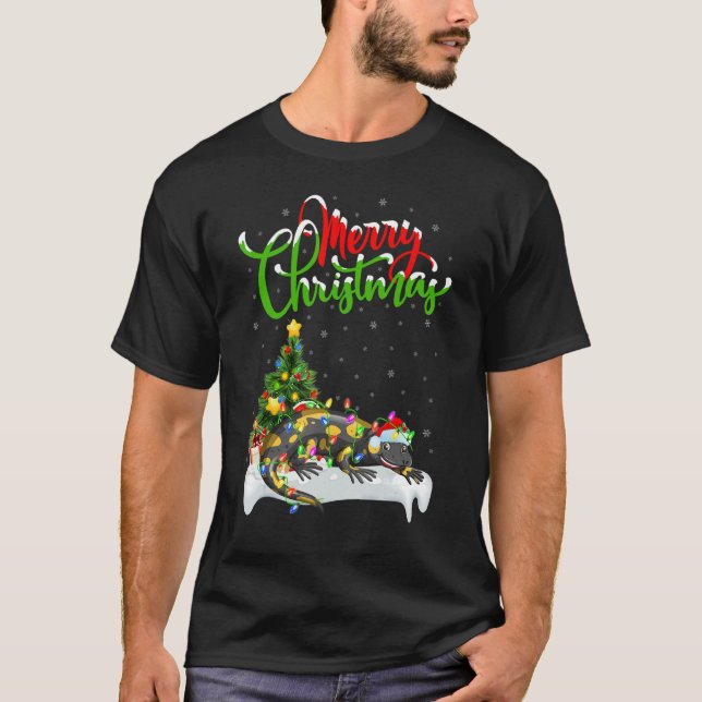 Camiseta Salamander   Xmas Decorations Santa Salamander Chr (Anverso)
