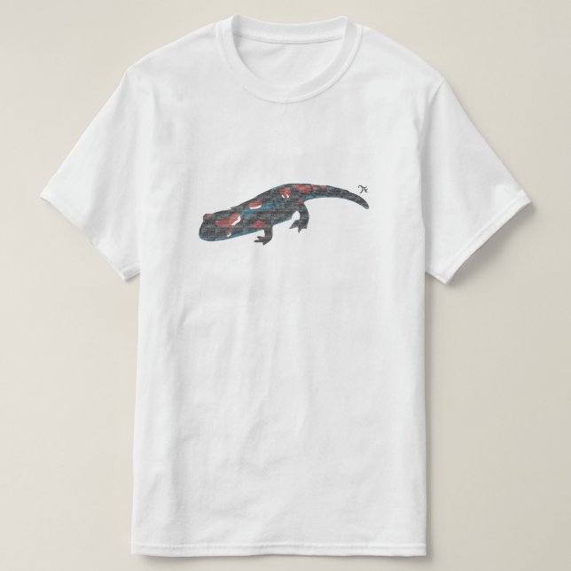 Camiseta salamandra (Diseño del anverso)