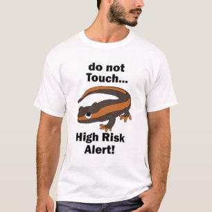 Camiseta Salamandra de Fuego No Tocar Alerta de Alto Riesgo