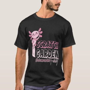 Camiseta Salamandra de Jardín de Rasguño Cute Axolotl Rosa