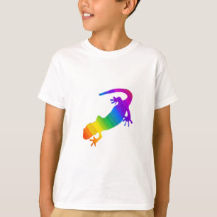Camiseta Salamandra de rayas de arcoíris