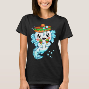 Camiseta Salamandra mexicana Funny Axolotl Mujeres mexicana