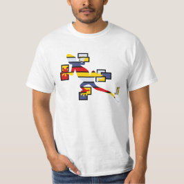 Camiseta salamandra mondrian