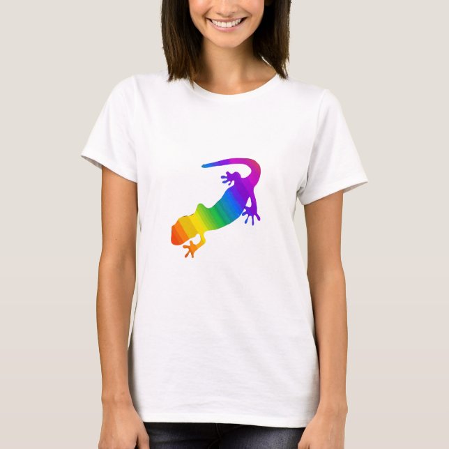 Camiseta Salamandra rayada de arcoiris (Anverso)