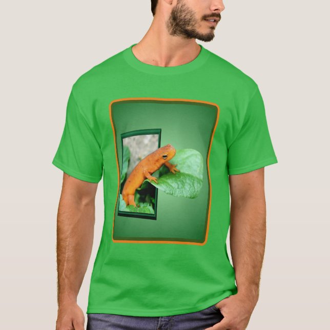 Camiseta Salamandra Rojo naranja Eft Fuera De Marco (Anverso)