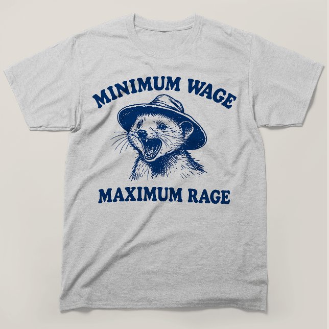 Camiseta Salario Mínimo Furia Máxima Zarigüeya (Subido por el creador)