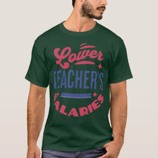 Camiseta Salarios más bajos del profesorado Funny Teacher P