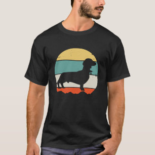 Camiseta Salchicha Cute Perro Cachorro Dueño Retro