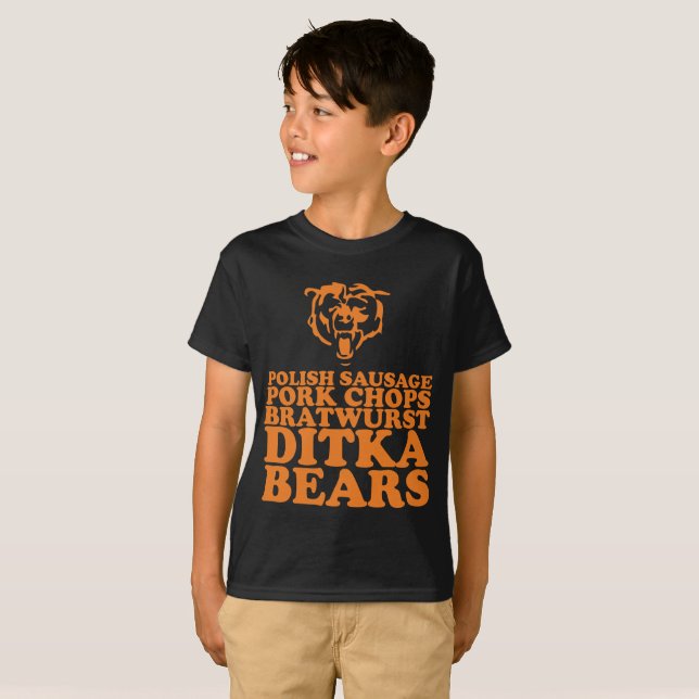 Camiseta Salchicha. Ditka. Osos (Anverso completo)