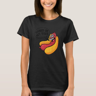 Camiseta Salchicha Elevada En Perros Calientes