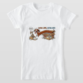 Camiseta Salchicha Extra Larga Extra Adorable
